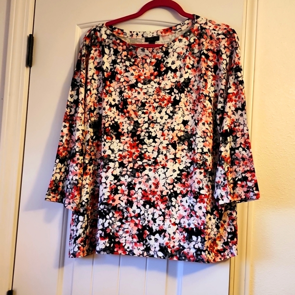 J Jill 3/4 Sleeve Tee